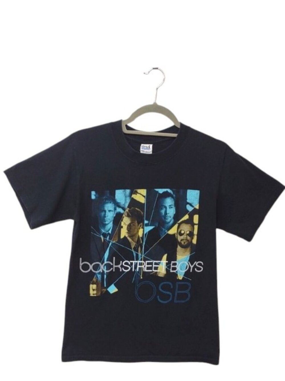 Men's Vintage Back Street Boys Unbreakable Tour 2008 Concert Black Graphic Tee